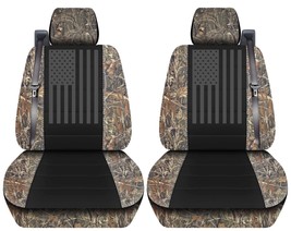 Front set car seat covers Fits 99-06 Chevy Silverado W/ Integtrated seat belts - £71.84 GBP