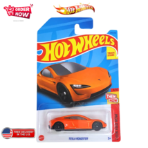 Hot Wheels Tesla Roadster Orange Free Shipping - $18.66