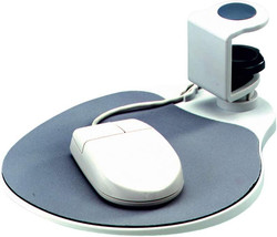 Aidata UM003 Under Desk Mouse Platform w/Sturdy Metal Clamp, Platinum - £23.48 GBP