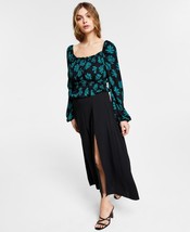 MSRP $60 Bar III Slit Midi Skirt Black Size 4 - $14.46