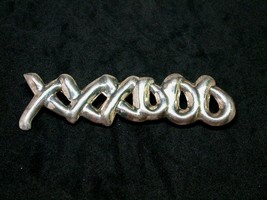 Sterling Silver Brooch Signed TF-43 Mexico .925 Hugs and Kisses XXXOOO - $89.00