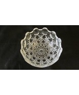 Vintage Button and Thumbprint Pressed Glass 4.5&quot; Serving Dish Bowl - $7.00