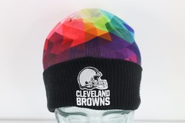 New Era Spell Out Rainbow Prism Cleveland Browns Football Knit Winter Be... - $34.60