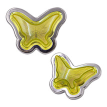 BRAND NEW 2PCS Yellow Butterfly Shaped Side Marker / Accessory / Led Light / Tur - £31.85 GBP