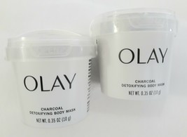 2 OLAY &quot;Charcoal Detoxifying Body Mask&quot; for Women, 0.35 oz ~ NEW SEALED!!! - $268.72 MXN