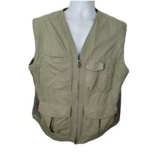 Duluth Trading Company Vest Fishing Utility Hunting Size M Beige - £32.07 GBP