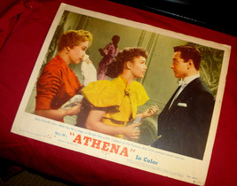 Vintage Lobby Card #6 &quot;ATHENA&quot; - Jane Powell, Debbie Reynolds and Vic Damone - £7.75 GBP
