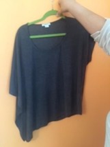 Pre-owned HELMUT LANG Oversized Gray Sleeveless Jersey Asymmetrical Top ... - $682.59 MXN
