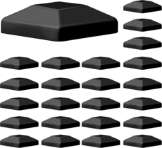 (24-Pack, Black) 4&quot;X4&quot; (3 5/8&quot;) Wood Fence Post Caps - Wooden Fence Pos - €41,64 EUR