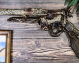 Rustic Western Faux Distressed Wood Six Shooter Revolver Gun Pistol Wall... - $26.99