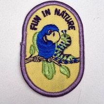 Vintage GSA Girl Scouts Of America Fun In Nature Parrot Caterpillar Bird Patch - £9.83 GBP