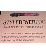 Calista StyleDryer Pro Hair Drying Blowout Brush 2” Floral - $51.68 CAD