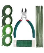 Floral Tape And Floral Wire Arrangement Tools Kit With Wire Cutter 26 Ga... - £15.72 GBP