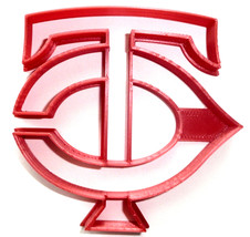 Theme of Minnesota Twins TC Letters Baseball Cookie Cutter Made in USA PR2571 - £3.15 GBP