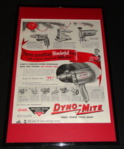 1955 Miller Falls Tools Framed 11x17 ORIGINAL Advertising Display B - $59.39