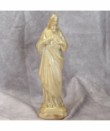Sacred Heart of Jesus Statue Resin 7-3/4&quot; H x 2-1/2&quot; W Gold Catholic - €18,85 EUR