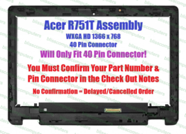 Acer Chromebook R751TN-C1Y9 R751TN-C1T6 Touch Digitizer LCD Screen Assembly - $112.20