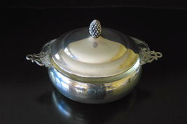 Sheffield Silverplate 2 Cup Sauce Soup Bowl Pineapple Finial Liner Craft... - $22.00