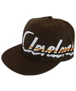 Cleveland Offset Jagged Script Men&#39;s Adjustable Snapback Baseball Cap (B... - £11.94 GBP