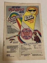 1987 Rain-Blo Super Bubble Gum Print Ad Advertisement pa21 - $9.89