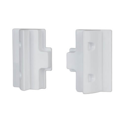 ABS Solar Panel Mounting Brackets Pair (White) - Side - $60.04