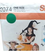 Simplicity 2074 NO SEW Pattern One Size Misses &amp; Dog Pet Tutu Halloween ... - $182.10 MXN
