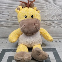 Spark Create Imagine Yellow Giraffe Knit Rattle Plush Stuffed Zoo Animal Toy 14&quot; - £10.14 GBP