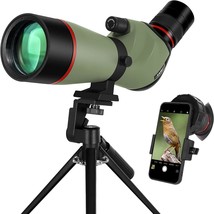 Gosky Spotting Scope, 20-60X60 Spotting Scopes For Target Shooting, Carr... - £106.69 GBP