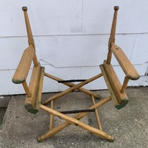 Director Chair Folding Wooden Chair Gold Medal 1930s Mid Century Vintage - $79.95