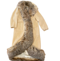 Vintage Nieman Couture Jacques Heim Maria Carine Wool Fur Trimmed Collar Coat  - £924.55 GBP