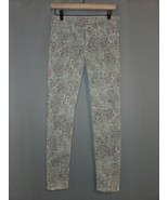 True Religion Chrissy Super Skinny Paisley Prt Jeans Pants Size 27 Retail $198 - $105.51