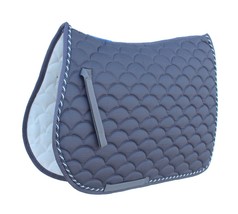 Horse English Quilted Contoured All-Purpose Trail Saddle Pad Grey 7296GR - $38.60