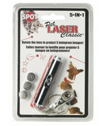 Pet Laser Pointer Toys 5-in-1 Hologram Light Images Dog &amp; Cat Playful Ex... - £10.19 GBP