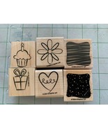 Stampin Up Little Layers Plus Rubber Stamp Set #1 - £3.98 GBP