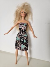 Vintage 1998/1999 Barbie Doll Blonde Hair Mattel 1990s VTG 90s Dress - £16.64 GBP