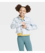 Girls&#39; Hooded Jean Jacket - Cat &amp; Jack Light Wash Blue Size XS(4/5). NWT. O - €19,24 EUR