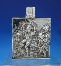 Dutch Sterling Silver Tea Caddy w/ Figural Dutch Scenes 5&quot; x 3 1/2&quot; x 2&quot;... - $484.11