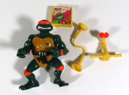 TMNT Vintage Head Droppin&#39; Michelangelo 1991 Complete Ninja Turtles Pizza Box - £15.51 GBP