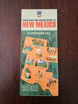 Road Map and Scenic Guide to New Mexico Courtesy of Chevron 1966 Edition - £10.58 GBP