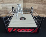 2010 Mattel WWE WWF RAW WrestleMania Pop Up Ring Spring Loaded &amp; Ladder! - $38.69