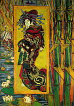 Van Gogh abstract figure painting Ukiyoe Art printed canvas Giclee - £7.60 GBP+