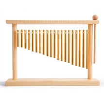20-Note Chime Table Top Bar Chime Wind Chime 20 Bars Instrument Percussion With  - £47.00 GBP