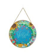 Blessed Suncatcher Izzy and Oliver 7&quot; Flowers and Bees Glass Hanging Chain - $36.46 CAD
