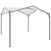  Gazebo White Oxford fabric, Steel 9.8 x 9.8 x 8.5 ft Collapsible - $2,821.57 MXN