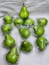 12pcs Artificial Green Pears Simulation Fake Fruits Kitchen Home Food Decor - £8.30 GBP