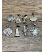 Lot of 8 Beachside Oceanside Silver Tone Tablecloth Beach Towel Weights ... - €8,53 EUR