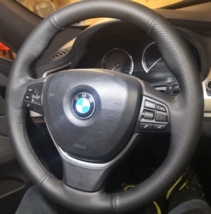 Diy Steering Wheel Cover For BMW M Sport F10 F11 F07 F12 F13 F06 F01 F02... - £23.97 GBP
