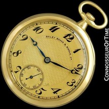 1910&#39;s PATEK PHILIPPE Antique Mens 18K Gold Pocket Watch with Box - Minty with W - £4,553.70 GBP