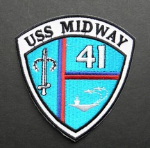 Uss Midway CV-41 Aircraft Carrier Embroidered Patch 3 Inches - £4.51 GBP