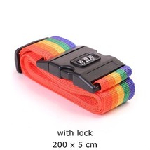 2022 Luggage Strap Cross Belt Packing Adjustable Travel Suitcase Password Lock B - £19.37 GBP